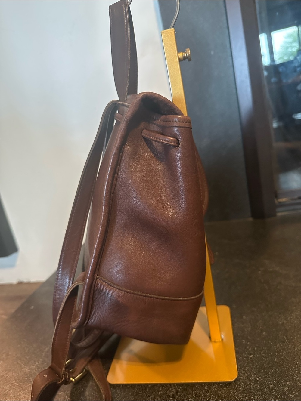 Coach Brown Leather Daypack - Picture 4 of 10